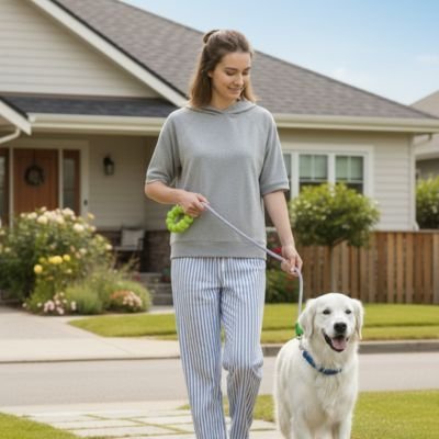 Laisse pour Chien | Poignée rembourrée - Chien en vadrouille