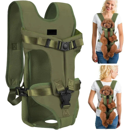 Sac à Dos pour Chien - PetCarrier™ - Vert - Chien en vadrouille