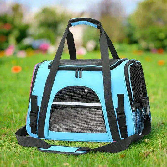 Sac de Transport pour Chien - DogCarrierBag™ - Bleu - Chien en vadrouille