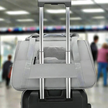 Sac de Transport pour Chien - DogCarrierBag™ - Gris - Chien en vadrouille