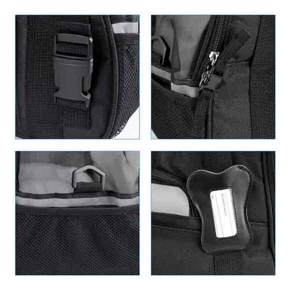 Sac de Transport pour Chien - DogCarrierBag™ - Noir - Chien en vadrouille