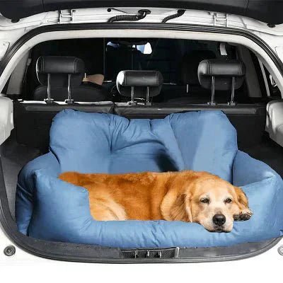 SIEGE AUTO POUR CHIEN - CarrierTravelDog™ - Bleu - Chien en vadrouille