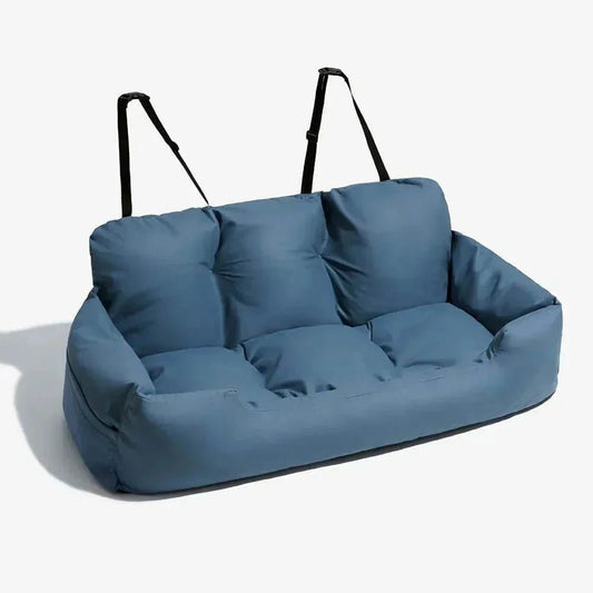 SIEGE AUTO POUR CHIEN - CarrierTravelDog™ - Bleu - Chien en vadrouille