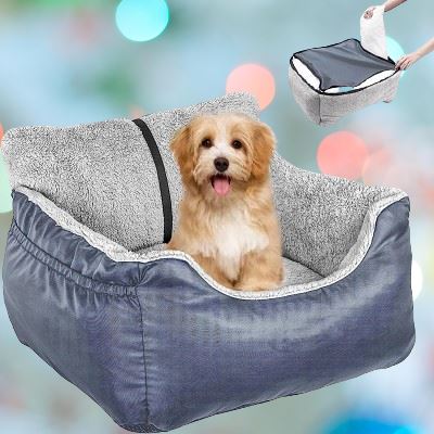 SIEGE AUTO POUR CHIEN - PetCarSeat™ - Bleu - Chien en vadrouille